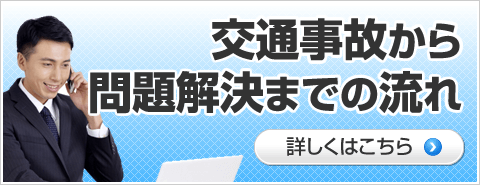 交通事故から問題解決までの流れ